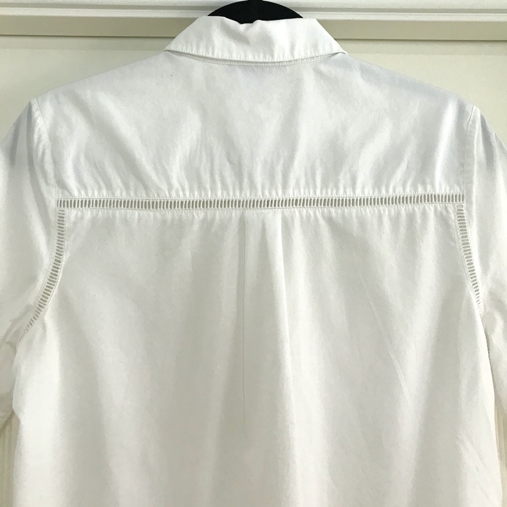 Vince Short Sleeve Cotton Blouse - S - Picture 6 of 6